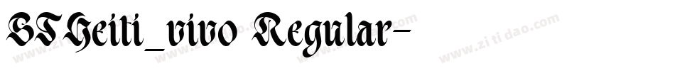 STHeiti_vivo Regular字体转换